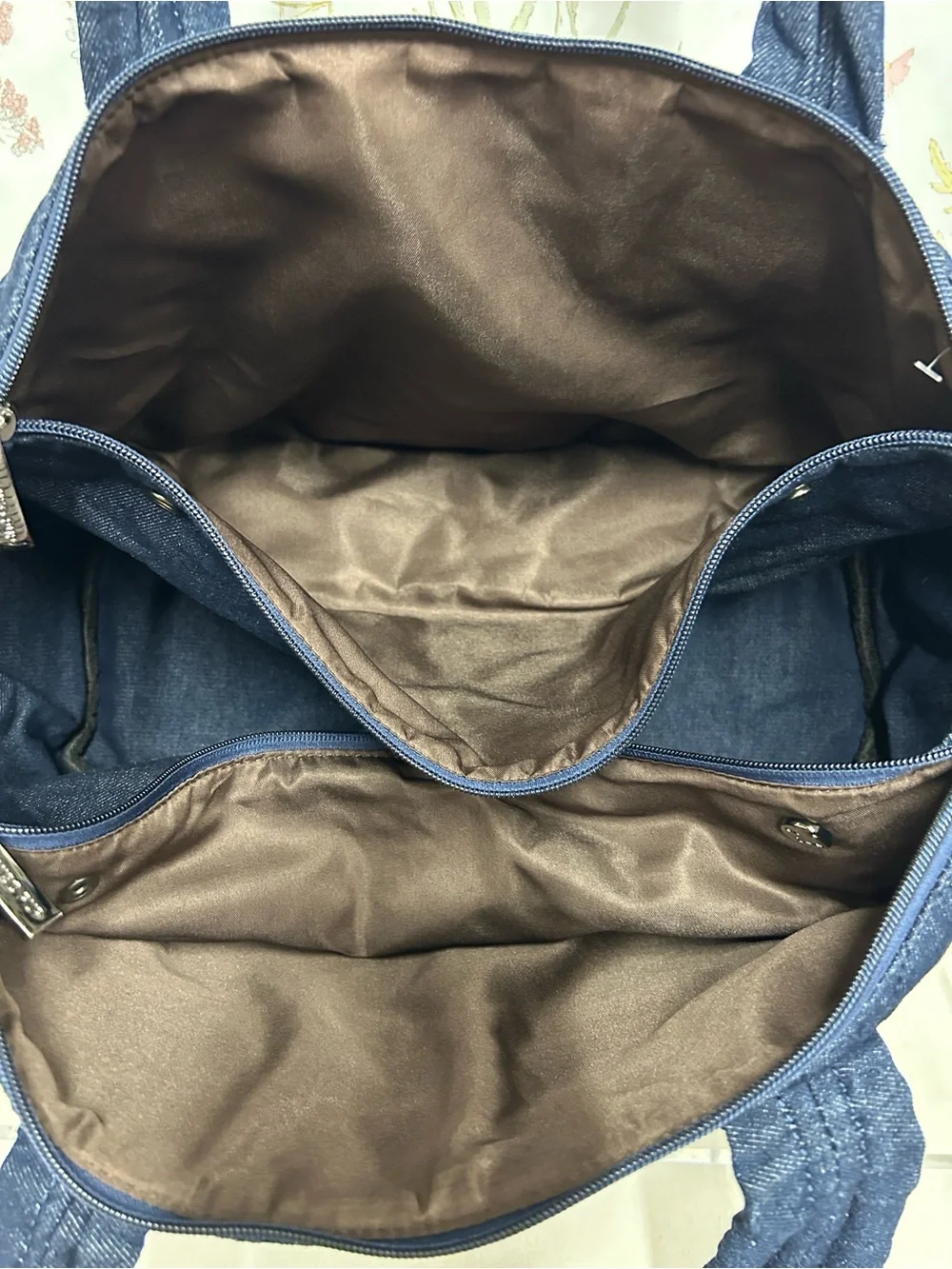 Quilted Navy Pet Carrier Tote with Shoulder Straps - Brand: